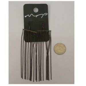 Women Fashion Drop Dangle Earrings Multi Metal Chains Hook Fasteners Unbranded